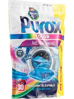 Purox Color Капсулы гелевые для стирки цветных тканей 30 шт х 16 г